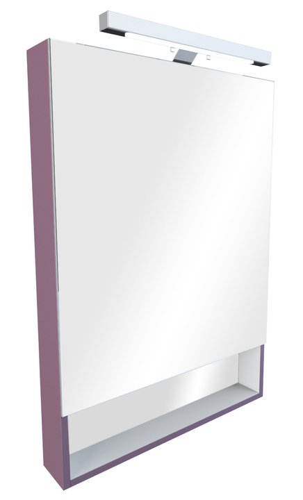 Зеркальный шкаф ROCA The Gap 80 см, цвет фиолетовый, ZRU9000089/ZRU9302753