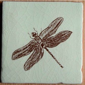  Dec. Dragonfly Marron (Crema) 13*13