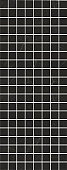 MM7204 Алькала черный мозаичный 20*50 керам.декор